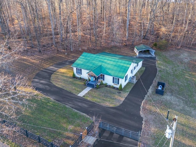 birds eye view of property