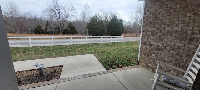 view of yard featuring a patio