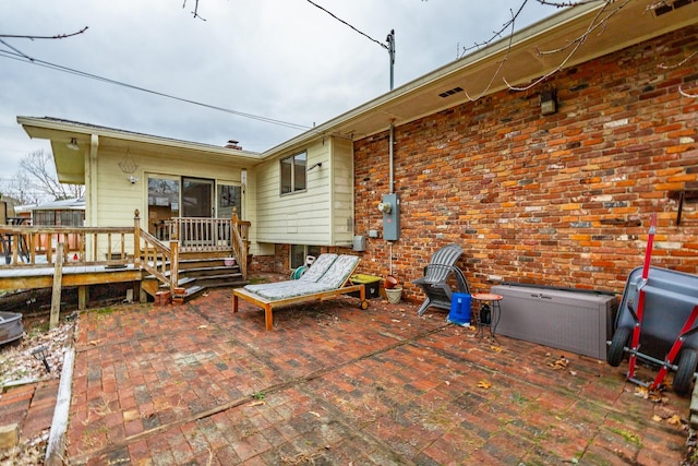 view of patio / terrace with a deck