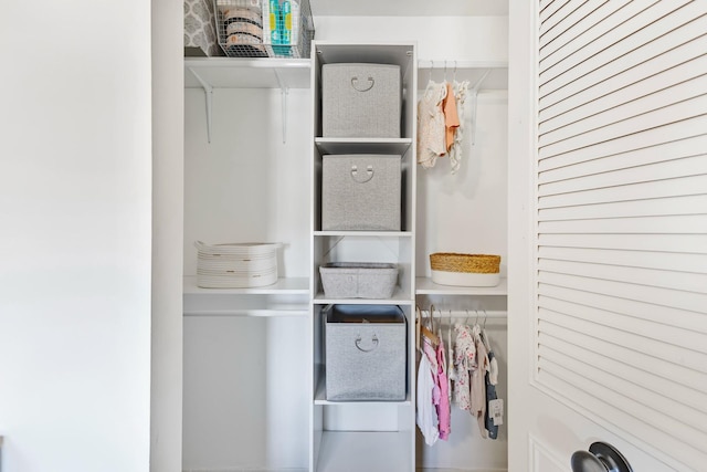 view of closet