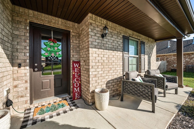 entrance to property with a porch