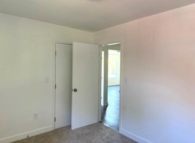 view of carpeted empty room