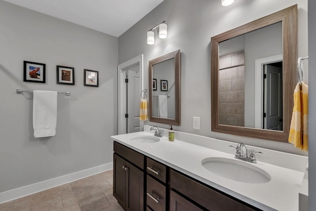 bathroom featuring vanity