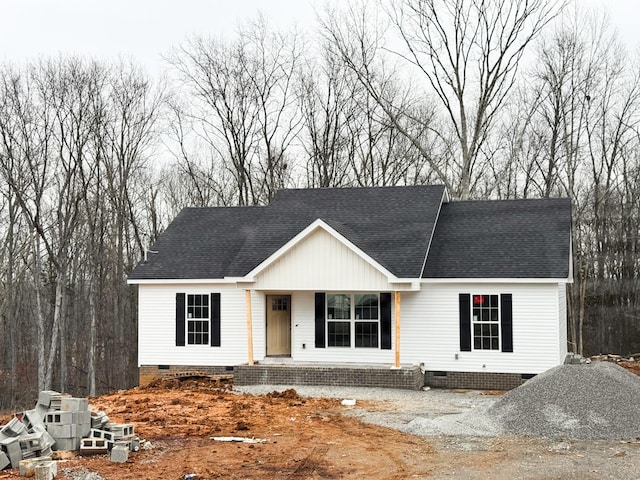 view of front of house featuring covered porch