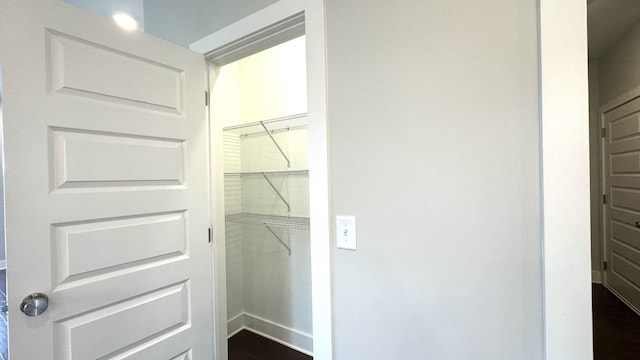 view of closet