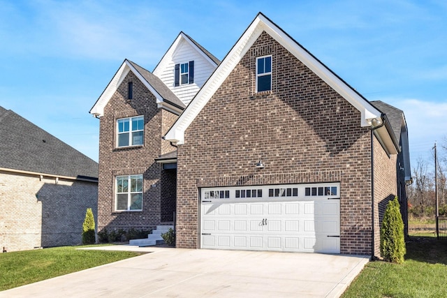 view of property with a garage