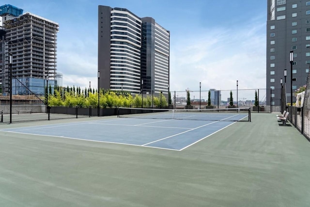 view of tennis court