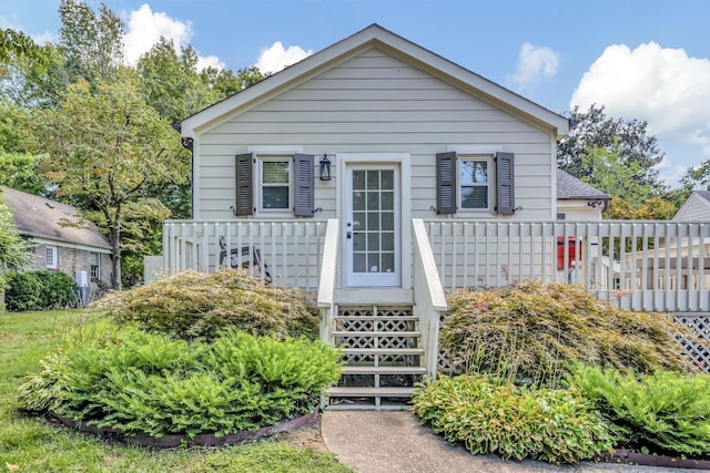 view of bungalow-style home