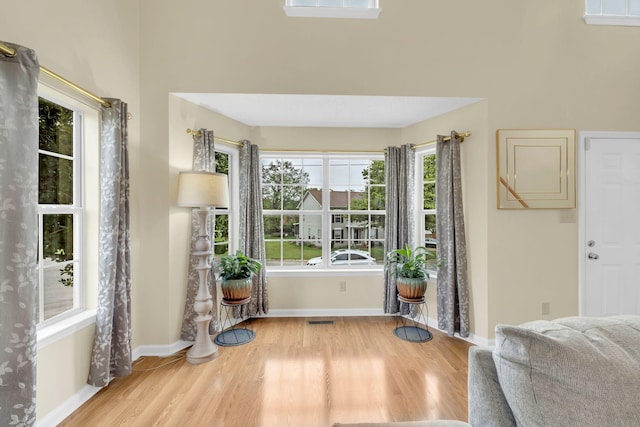 interior space featuring hardwood / wood-style floors