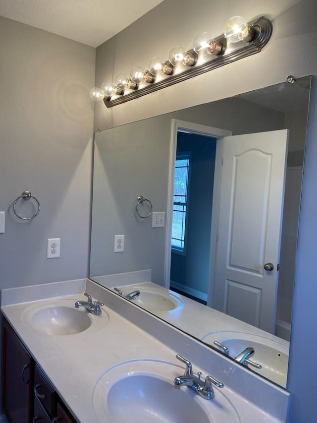 bathroom featuring vanity