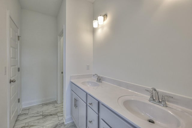 bathroom with vanity