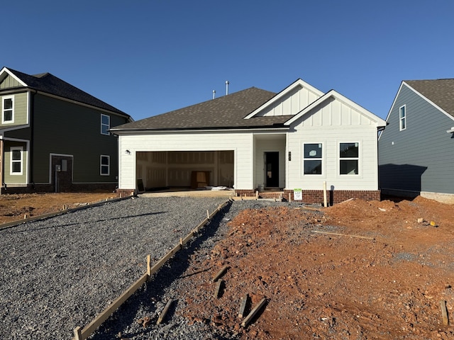 view of front of home featuring a garage