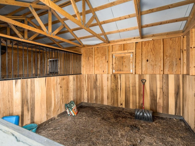 view of horse barn