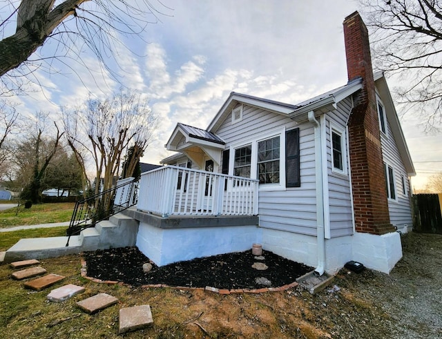 view of front of home