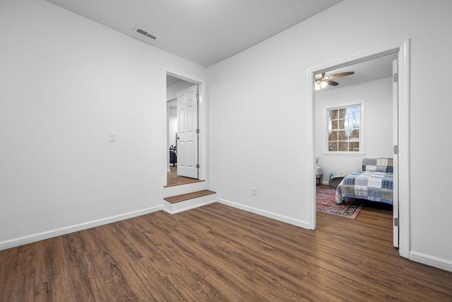 interior space featuring dark hardwood / wood-style floors