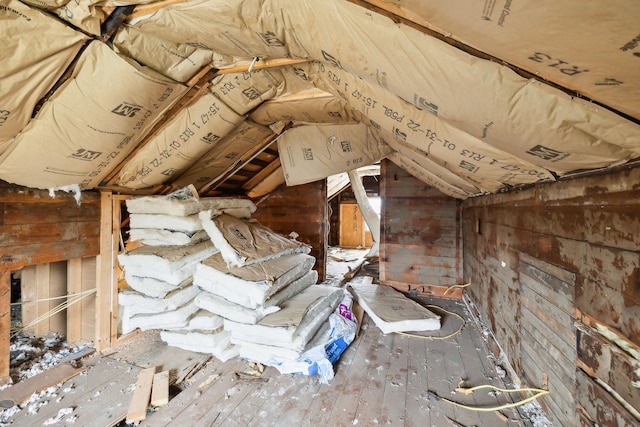 view of attic