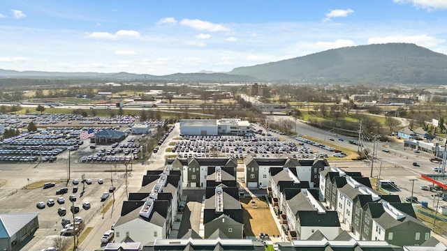 bird's eye view featuring a mountain view