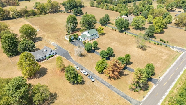 bird's eye view featuring a rural view