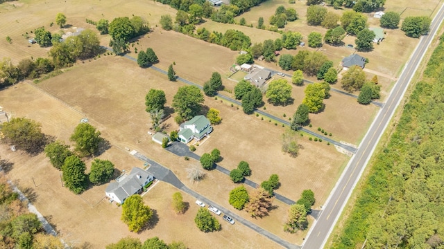 drone / aerial view featuring a rural view