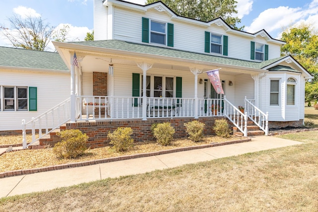 view of front of house with a porch