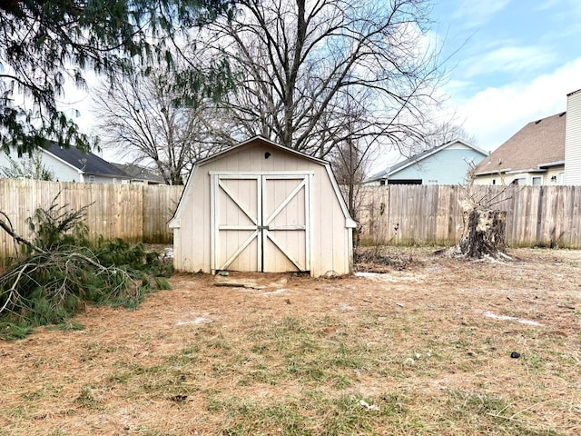 view of outdoor structure