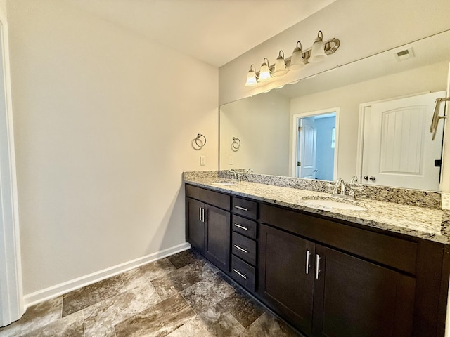 bathroom with vanity