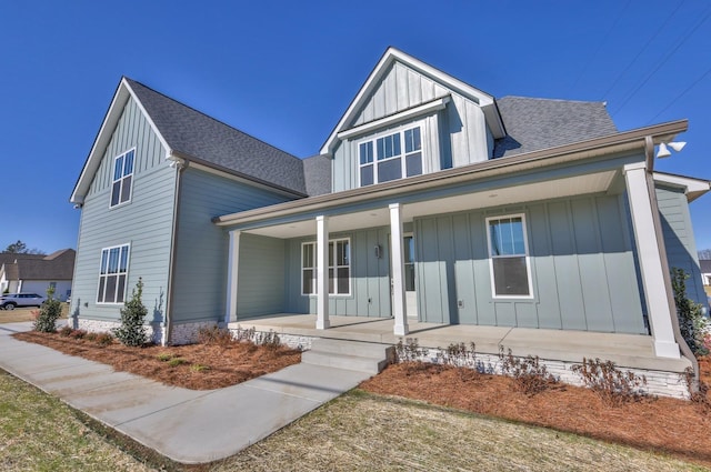 view of front of property with a porch