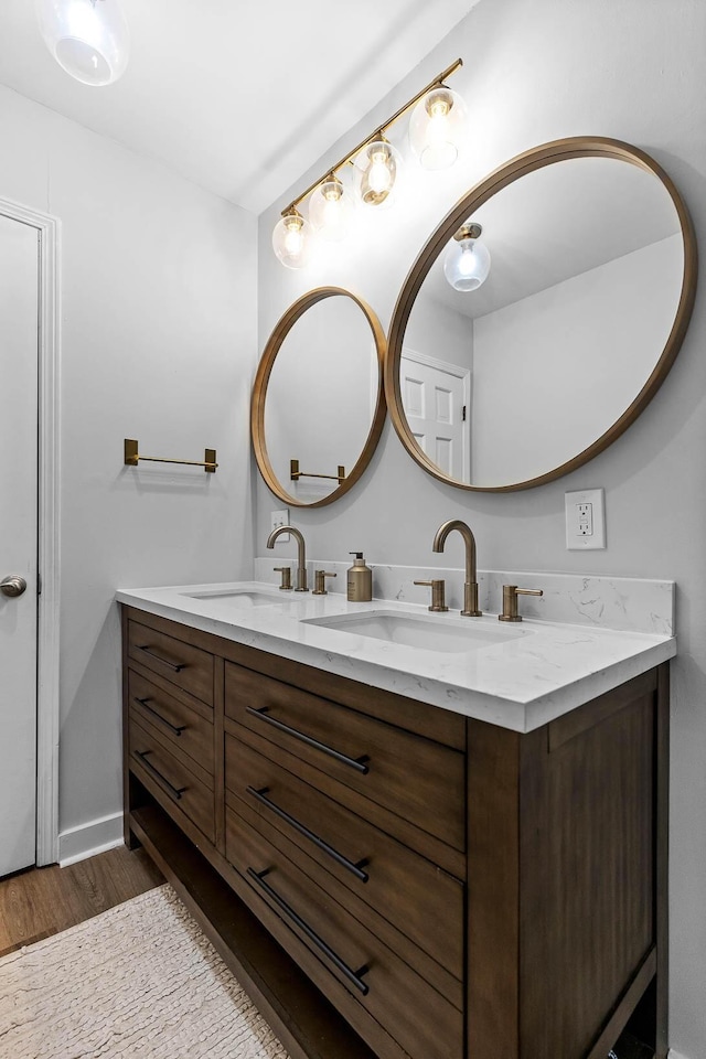 bathroom featuring vanity