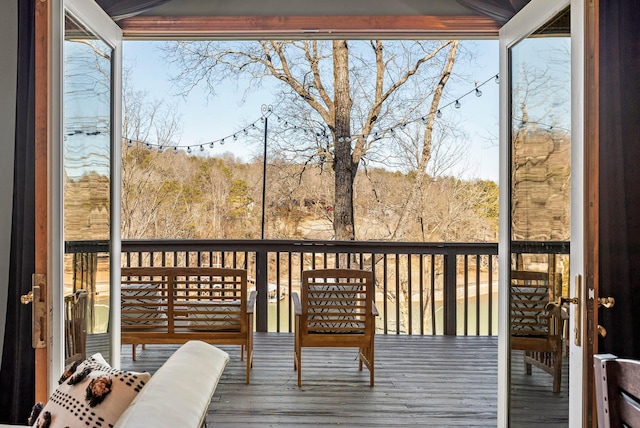 view of wooden terrace