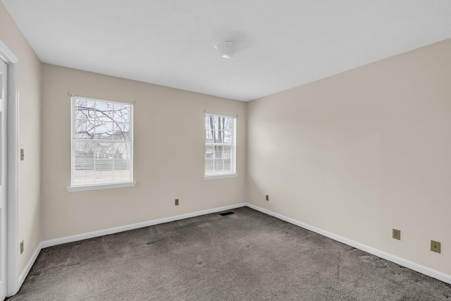 view of carpeted empty room