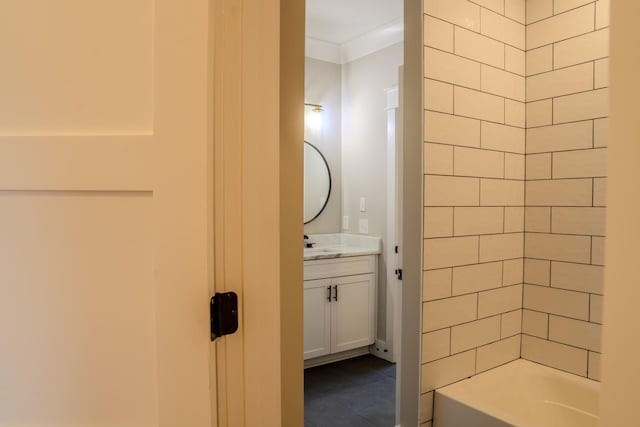 bathroom featuring vanity