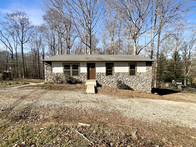 view of ranch-style house