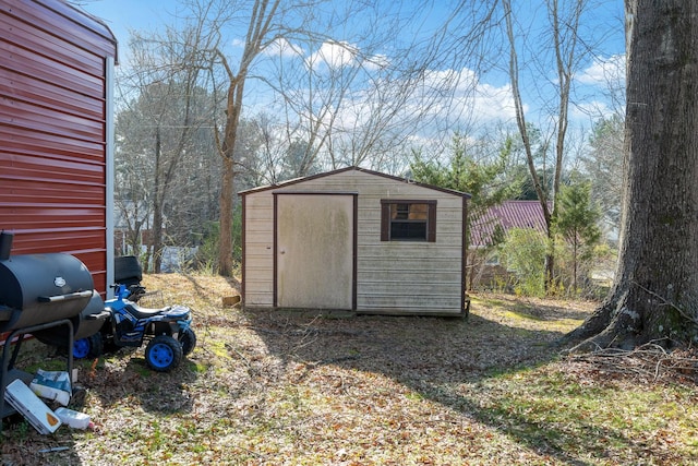 view of outdoor structure