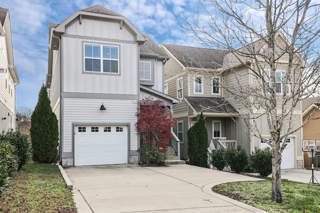 view of front of house featuring a garage