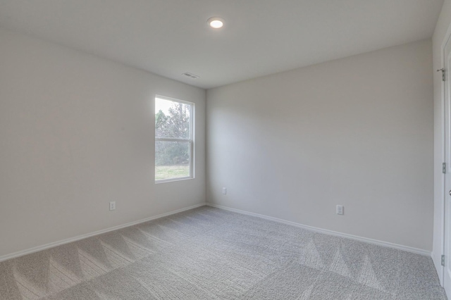 view of carpeted empty room