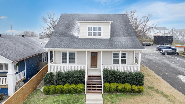 bungalow-style home featuring covered porch