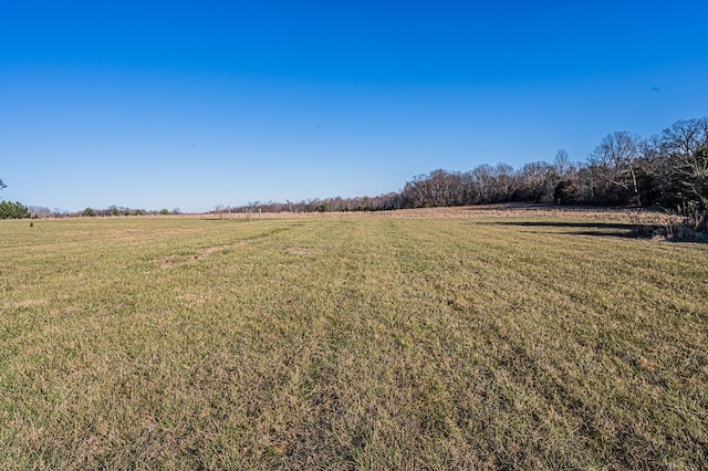 view of yard featuring a rural view