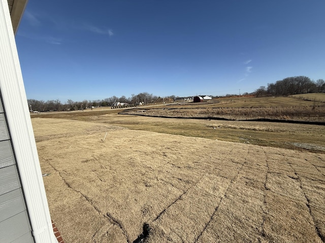 view of yard featuring a rural view