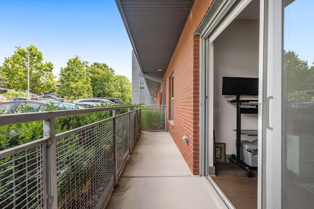 view of balcony