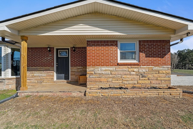 view of front of house with a porch