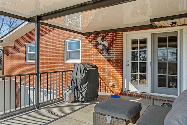 view of patio / terrace with grilling area