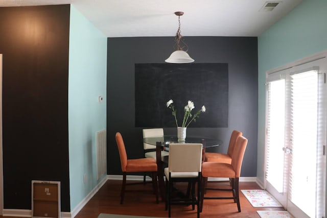 dining room featuring hardwood / wood-style floors