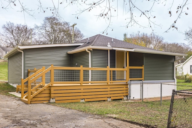 view of back of property