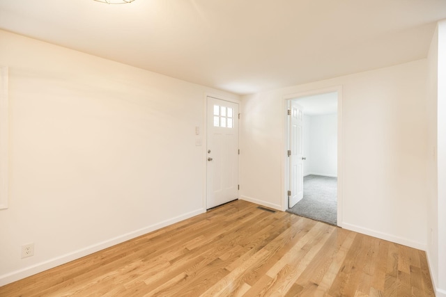 entryway with light wood-type flooring