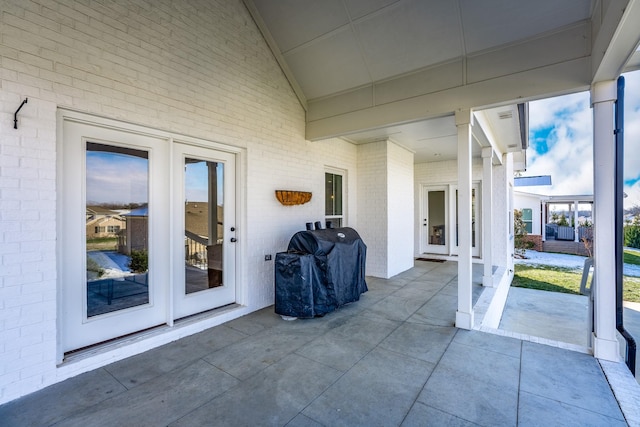 view of patio / terrace with area for grilling