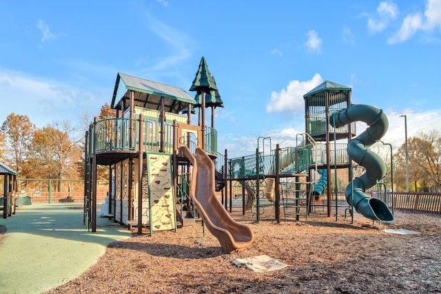 view of jungle gym