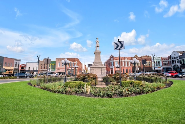 view of community with a yard