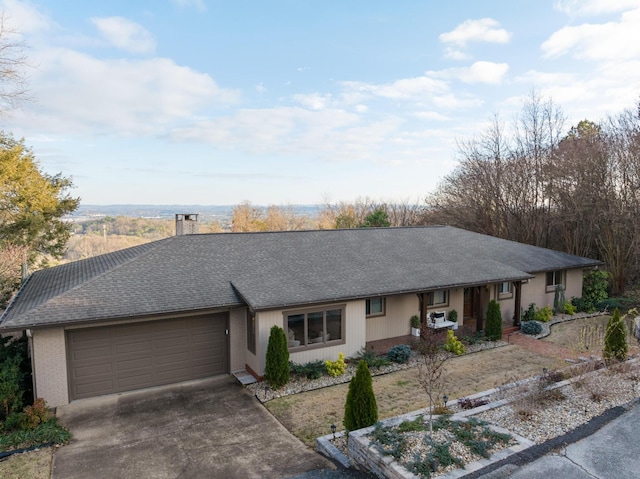 ranch-style house with a garage