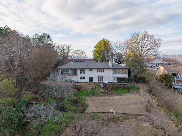 view of rear view of property