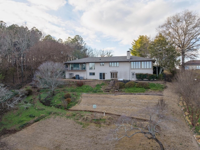 view of rear view of property